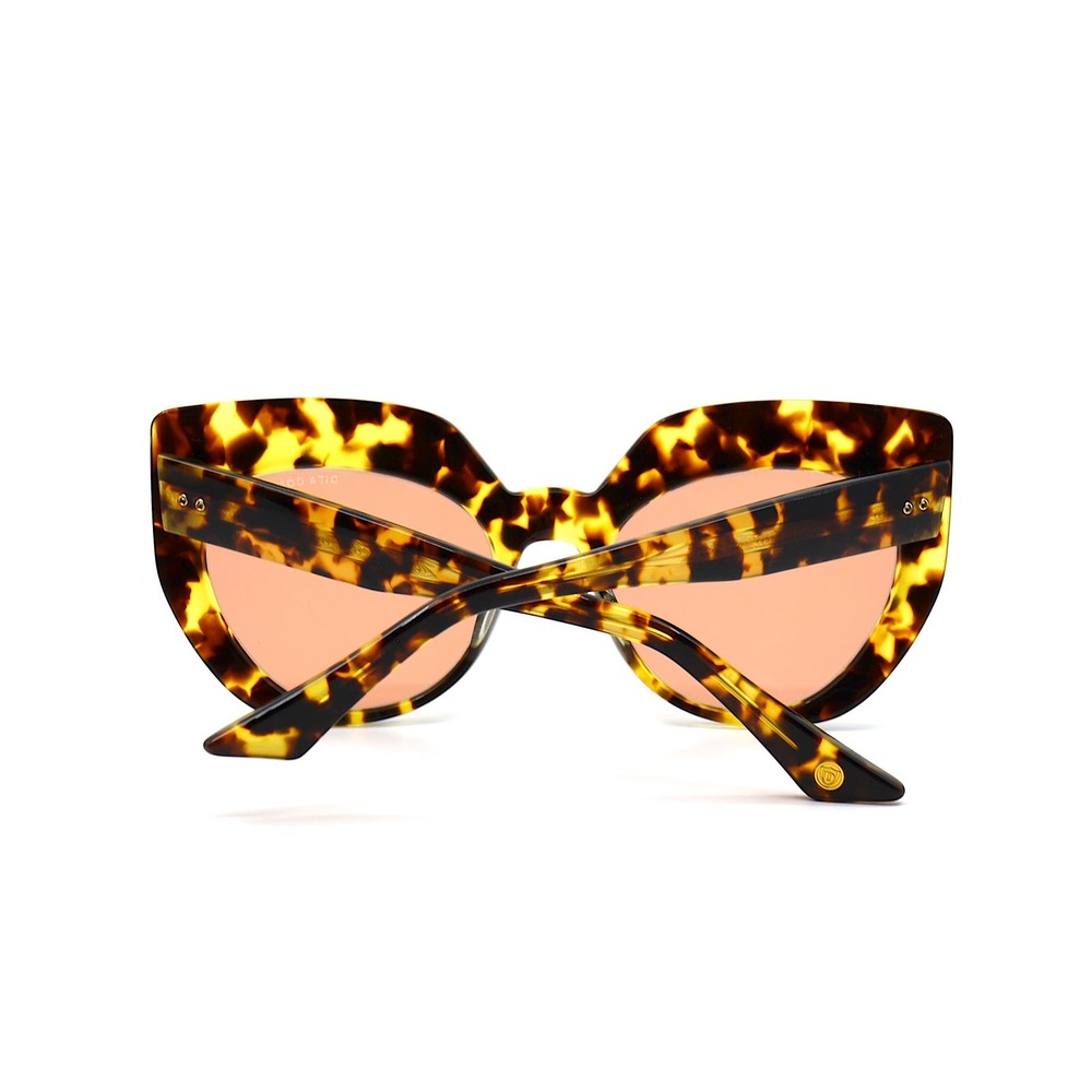 NEW DITA CONIQUE DTS514-53-02 TORTOISE AMBER ROSE SUNGLASSES - Picture 6 of 12
